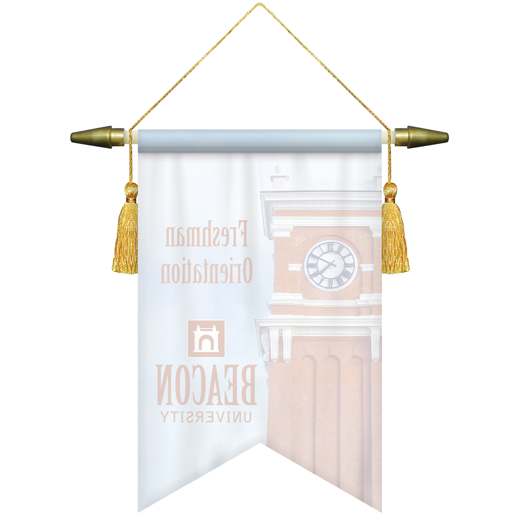 7" x 10" Podium Banner, Angle Cut / No Fringe 3