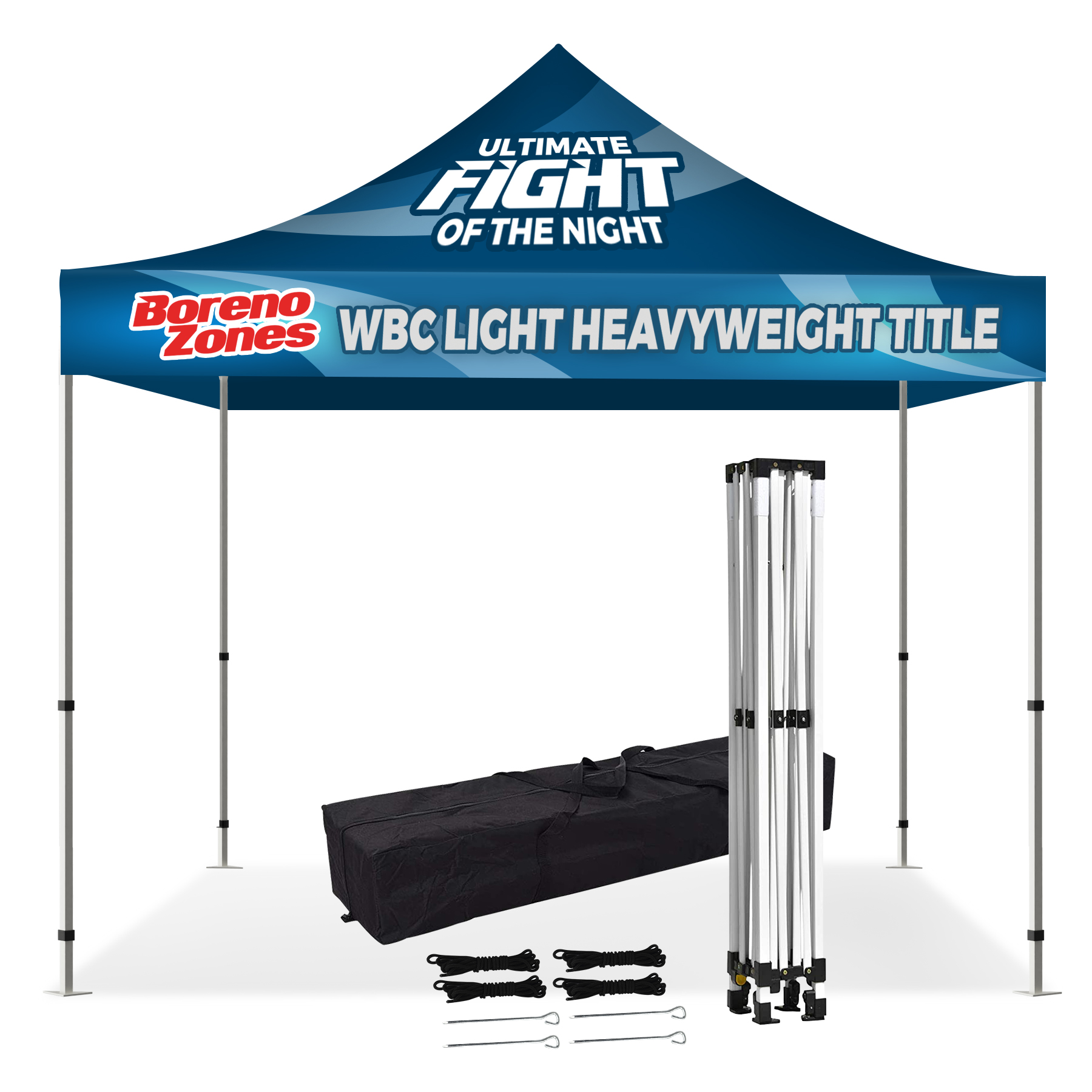 10' x 10' Digital Printed Aluminum Frame Pop Up Tent 1