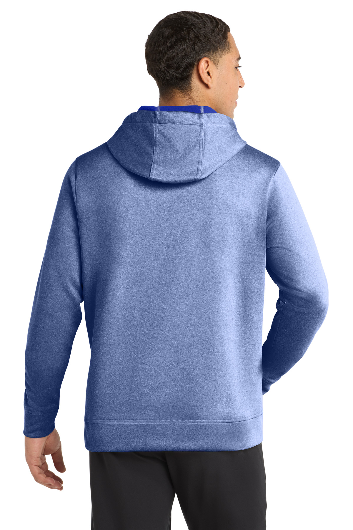 Sport-Tek PosiCharge Sport-Wick Heather Fleece Hooded Pullover. ST264, custom hoodie or sweatshirt with logo imprint 6