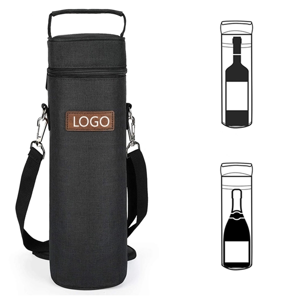 1 Bottle Insulated Wine Tote Carrier Bag