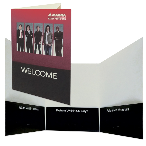 Three-Panel Presentation Folders printed Full Color 8