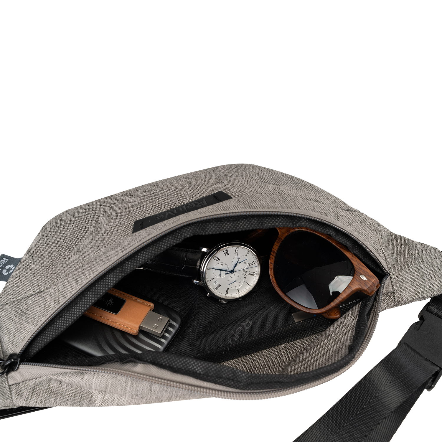 RejuVe® X-PAK Recycled Heather Modern Sleek Waist Fanny Pack 2