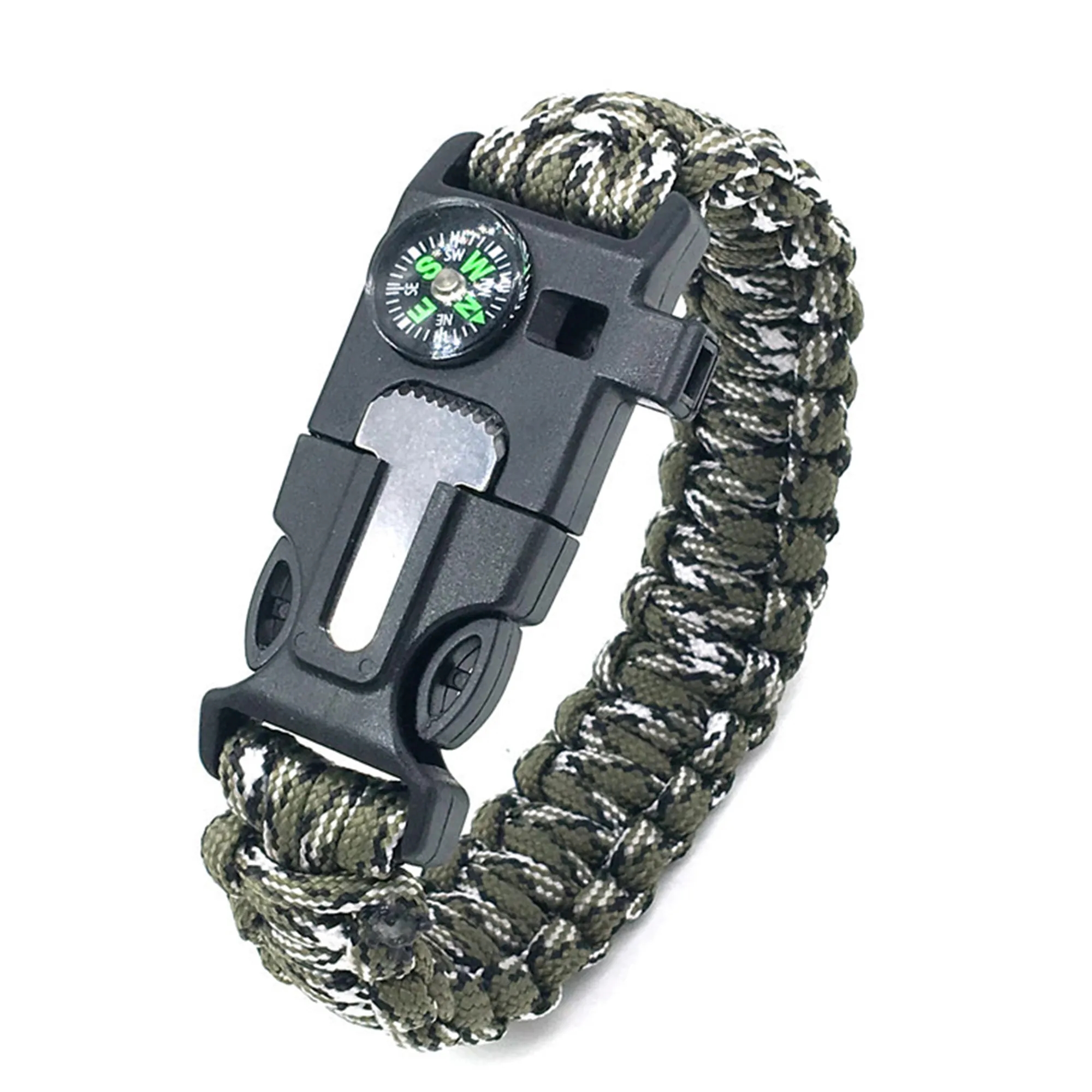 5-in-1 Outdoor Survival Rope Keychain 13