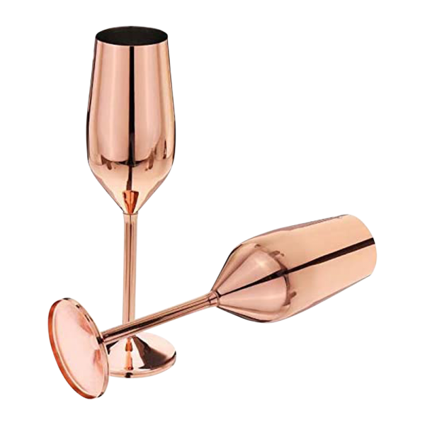 Stainless Steel Stemmed Champagne Flute 4