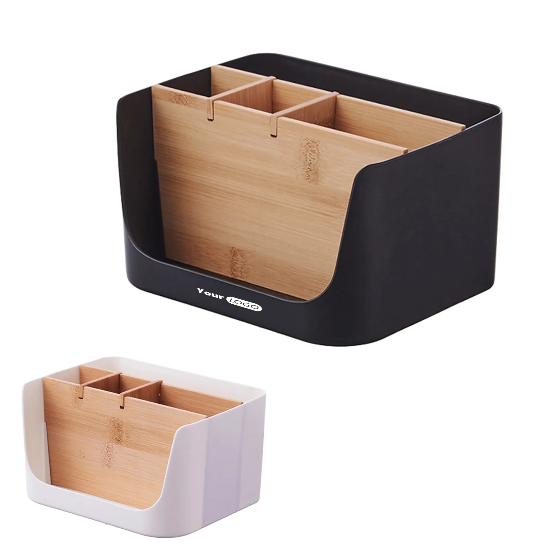 Plastic U-Shaped Small Square 5-Compartment Tabletop Storage 3