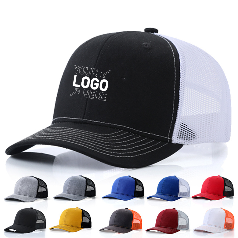 Sun protection hard top breathable mesh hat 2