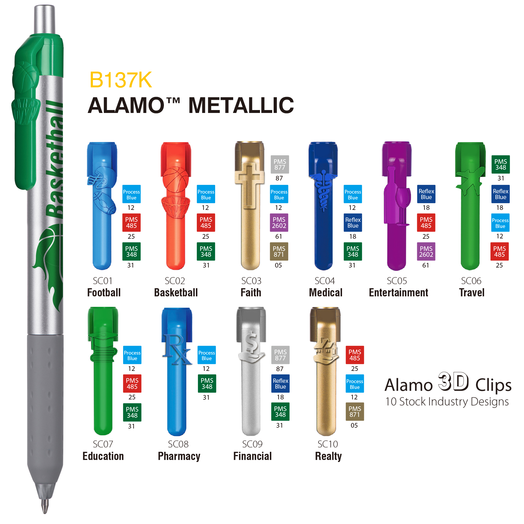 Alamo Metallic Pen 9