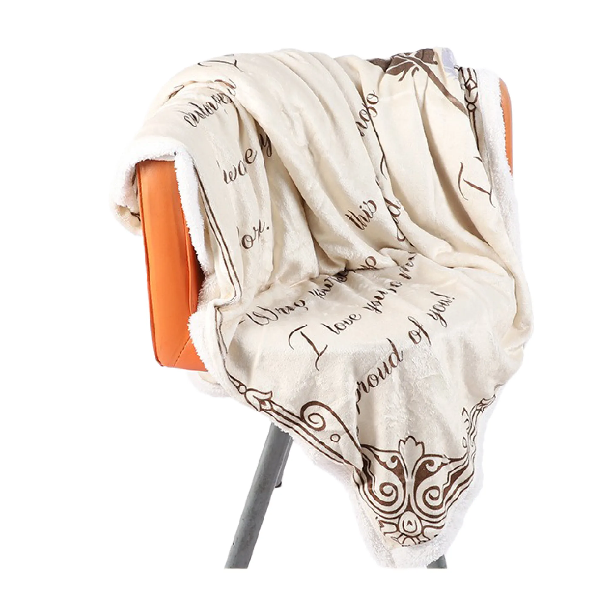 Woolen Blanket Fleece Durable Wide Use Double Thickness 3