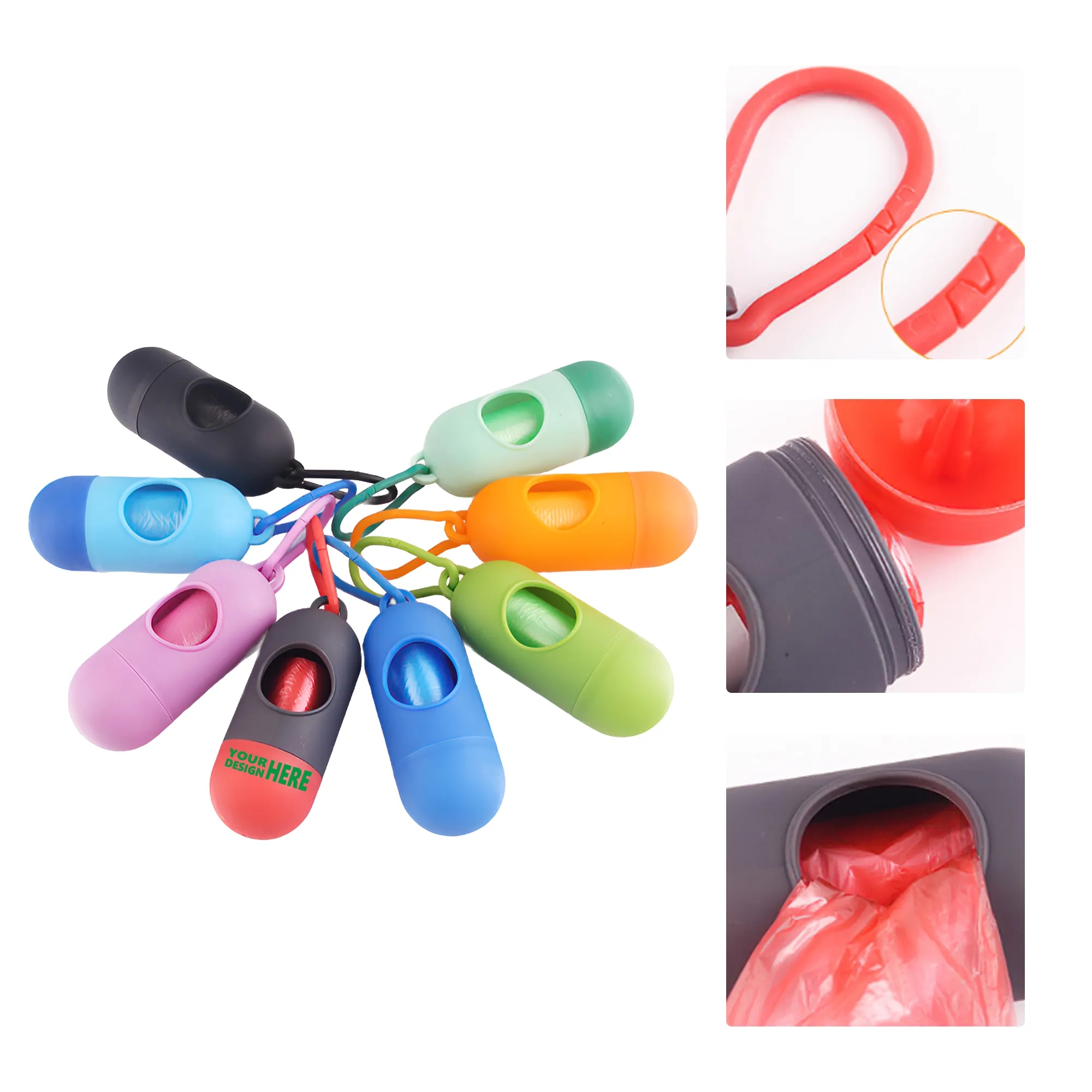 Portable Pet Waste Bag Dispenser with Clip