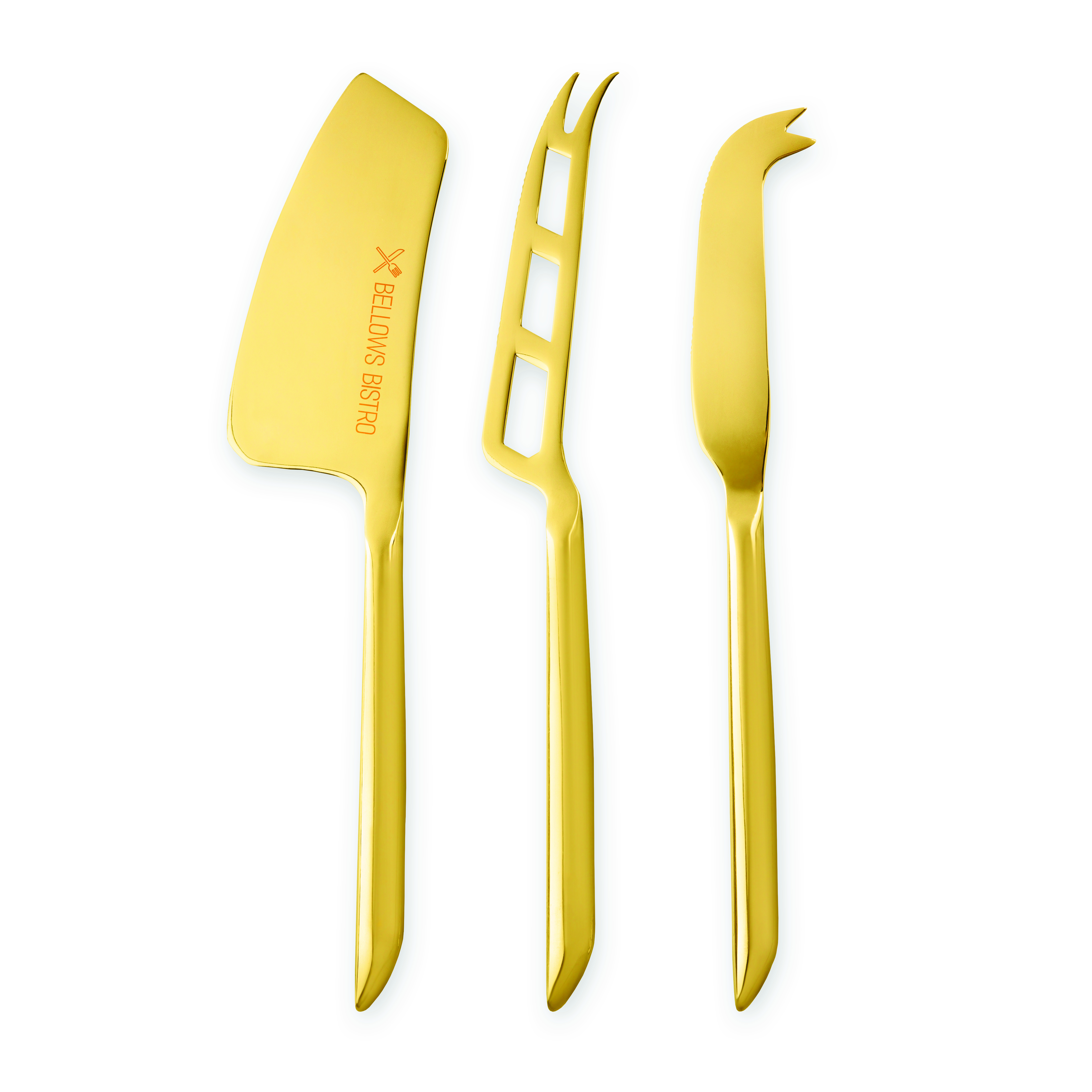 Viski® Gold Cheese Knives