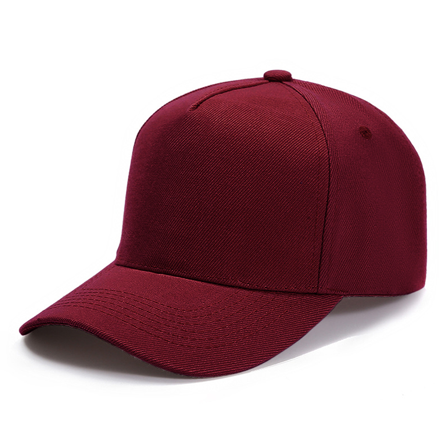 Stock Solid Color Polyester 5-Panel Cap 2