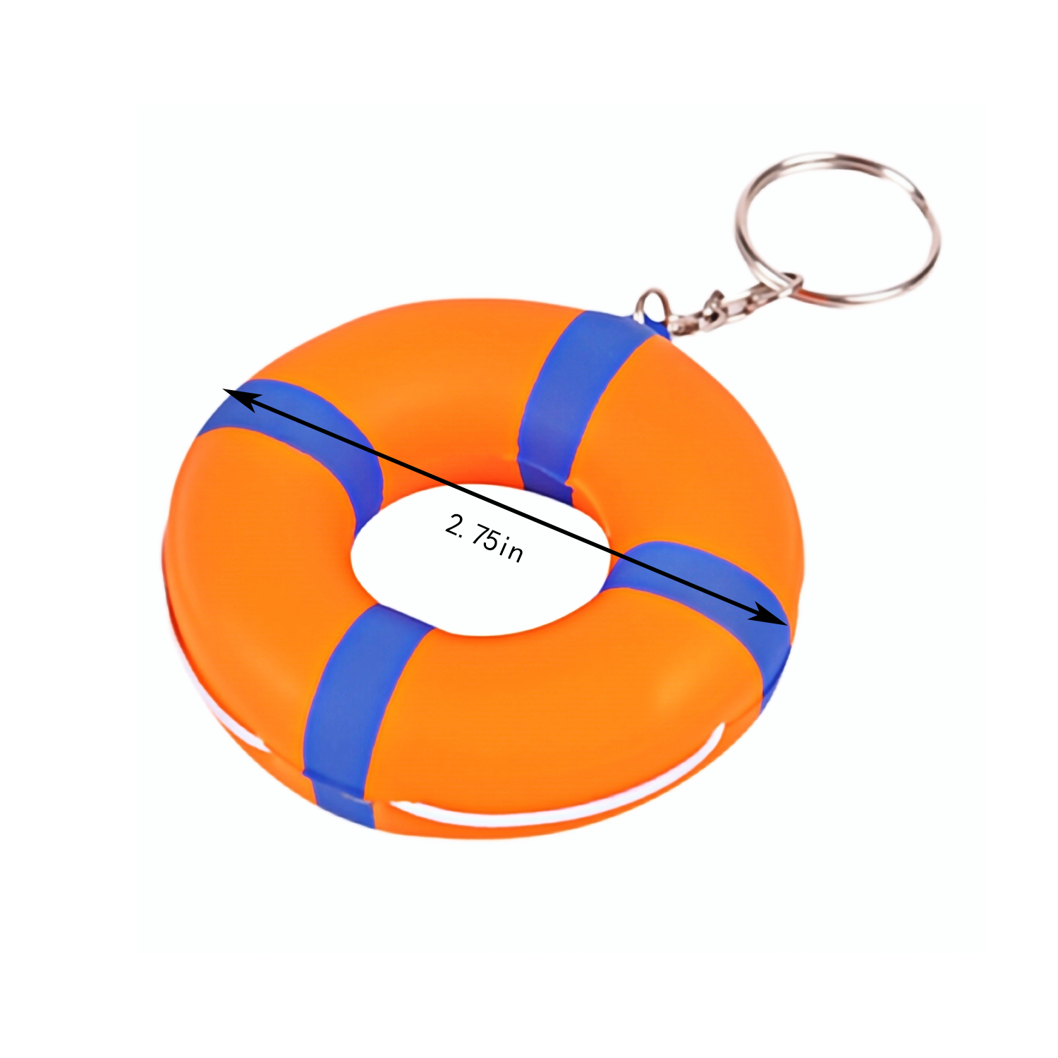 PU Foam Lifebuoy Shaped Stress Reliever Toy Keychain 7