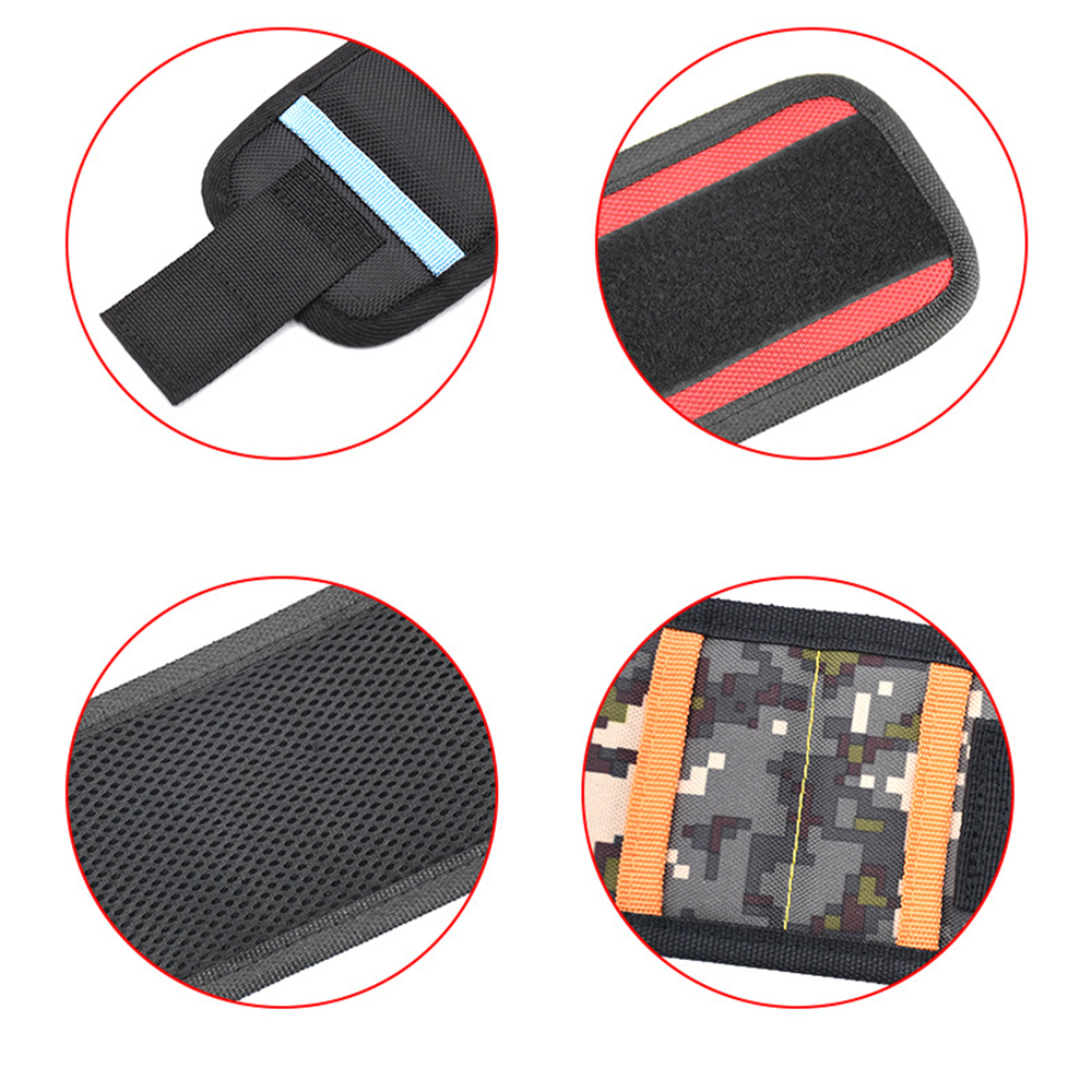 Magnetic Electrician Woodworking Velcro Wrist Strap 1