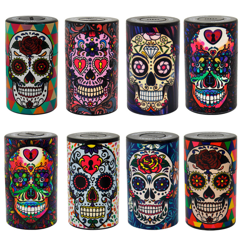 4" Skull Plastic Vacuum Sealed Jar 2