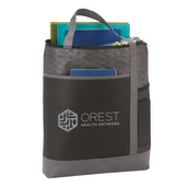 Chrome Non-Woven Zipper Convention Tote 34