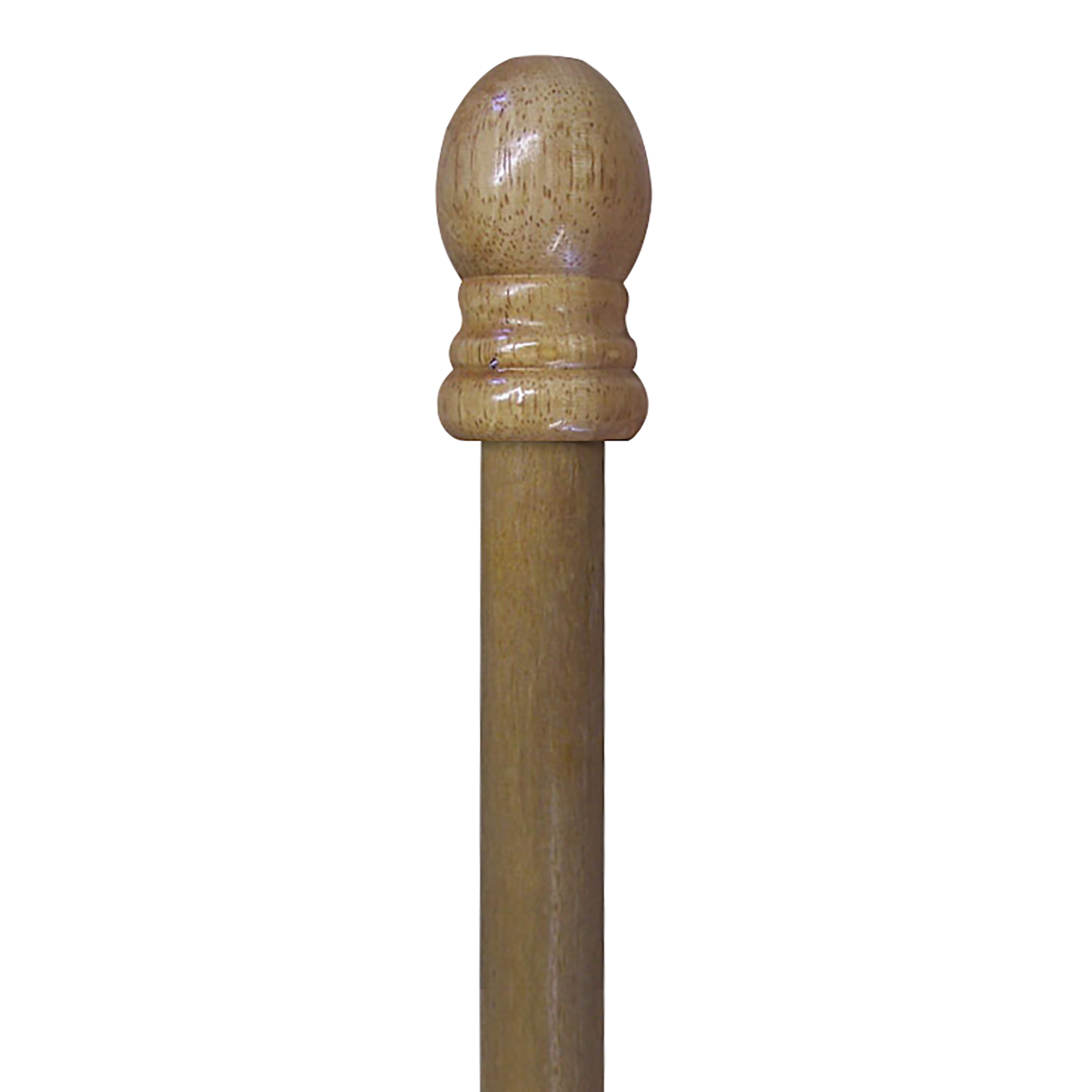 6' x 1" Natural Wood 1 Piece Pole 2