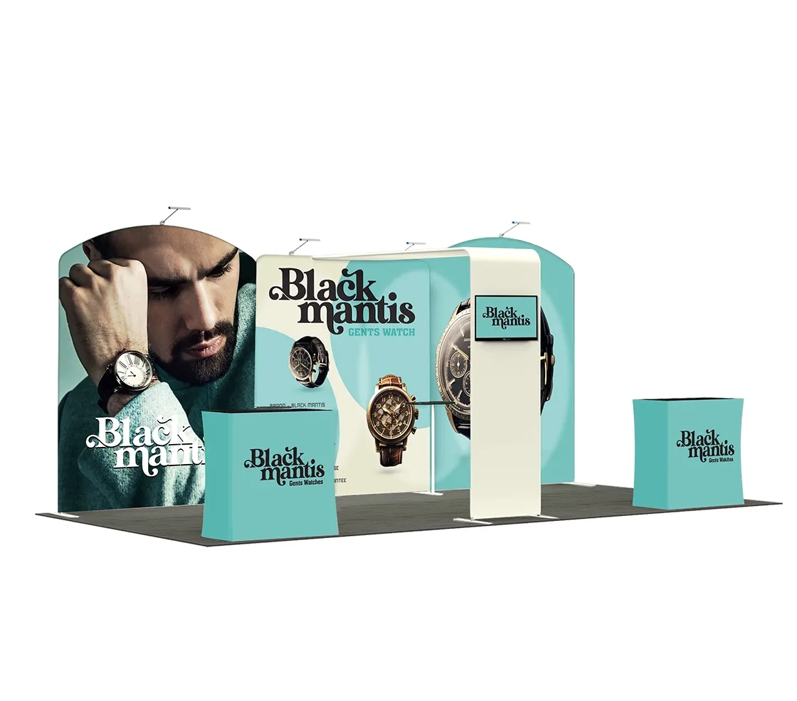 20ft Inline Trade Show Booth - Complete Display Package 3