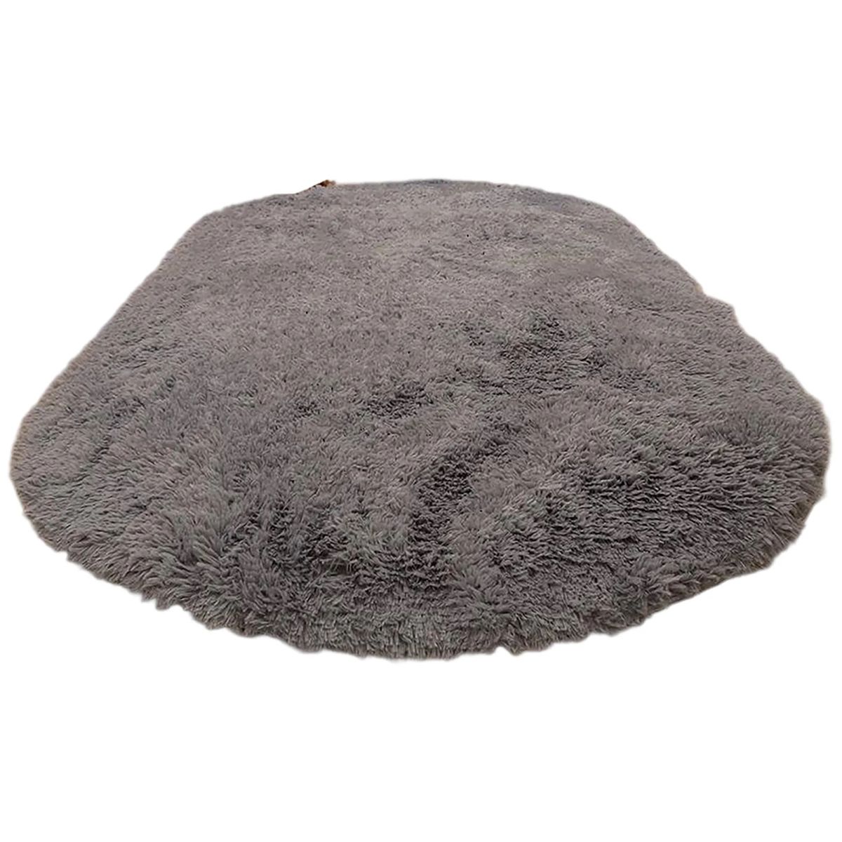 Embroidered Faux Fur Rug for Home Decor 12