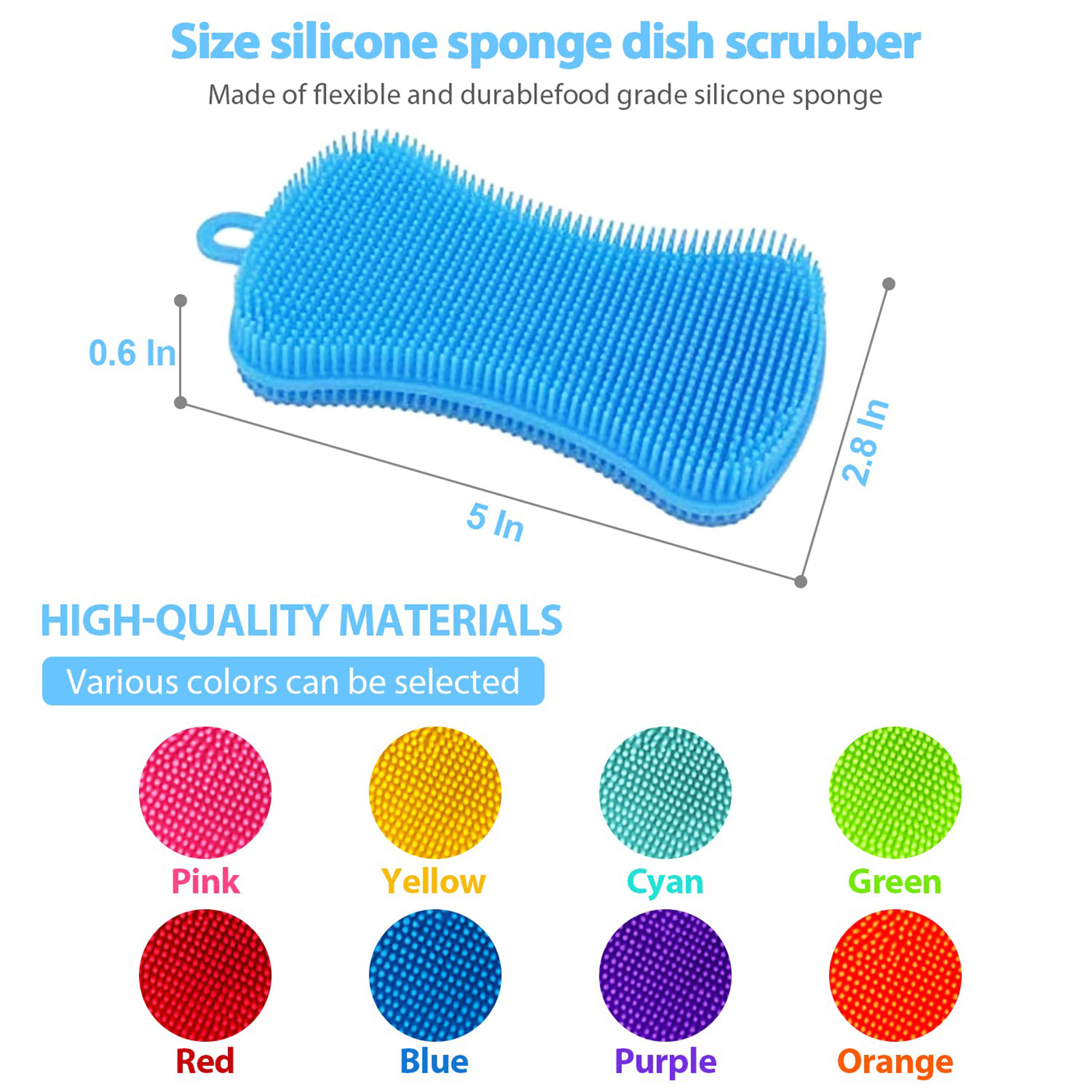 Silicone Sponge Dish Sponge 3