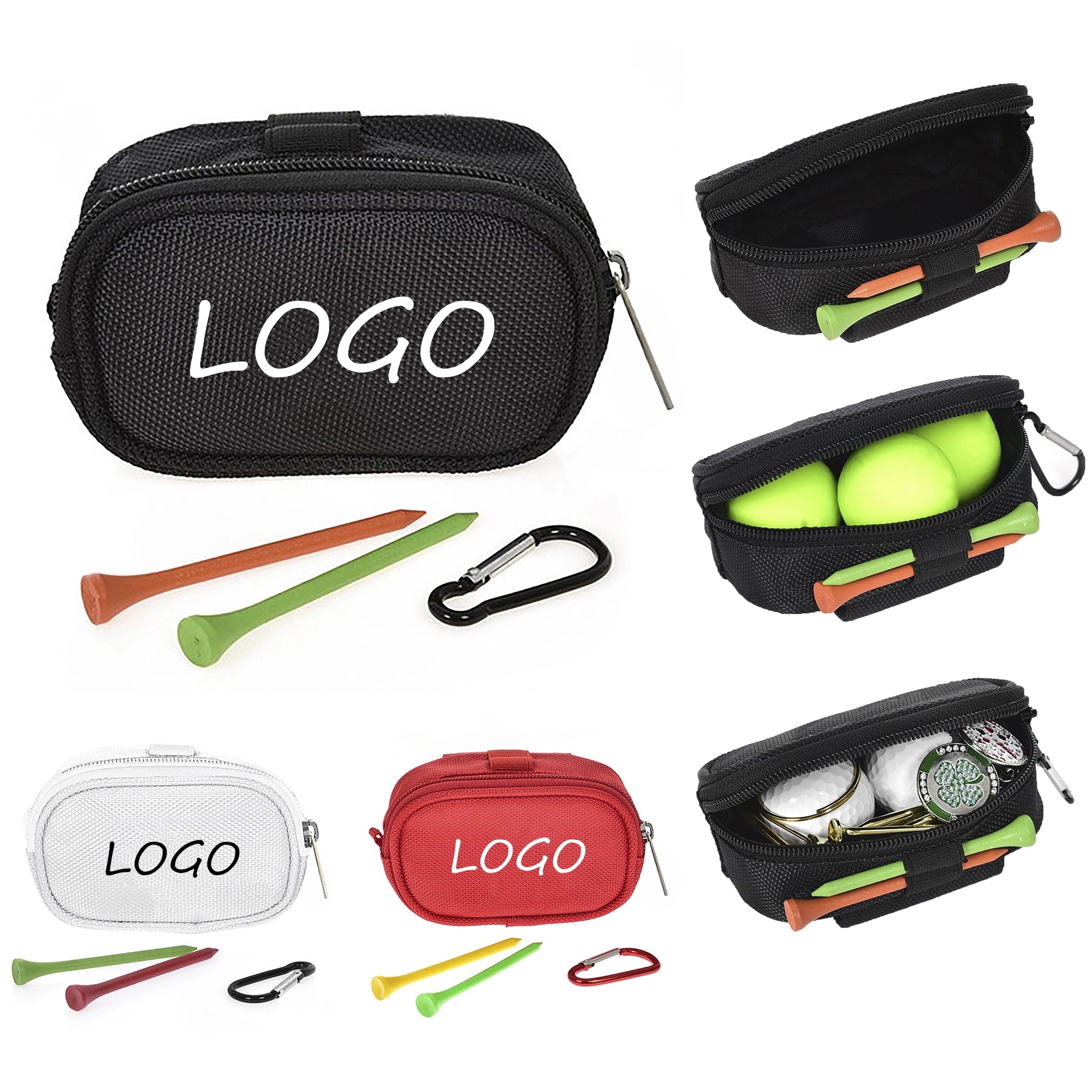 MOQ 100pcs Polyester Golf Accessory Waist Belt Key Bag 5