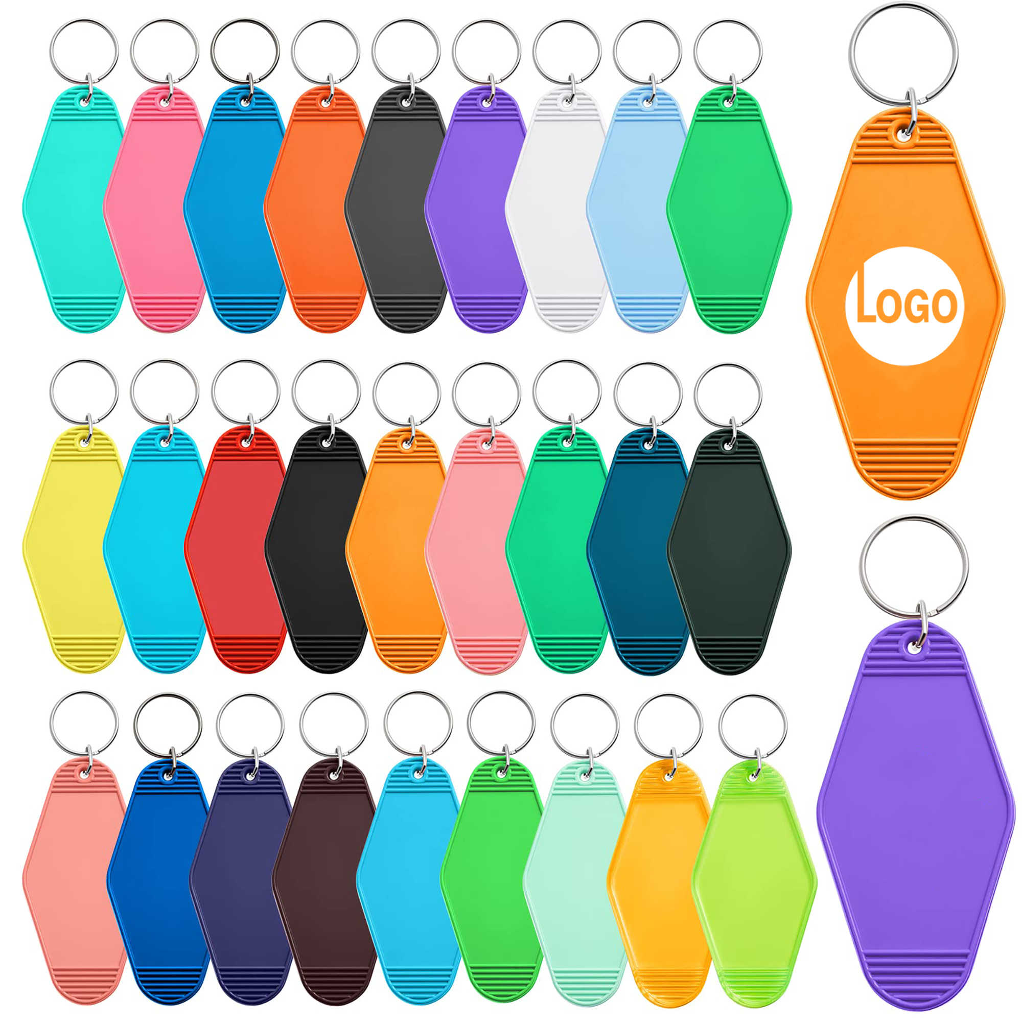 Durable Plastic Diamond Key Tag 7