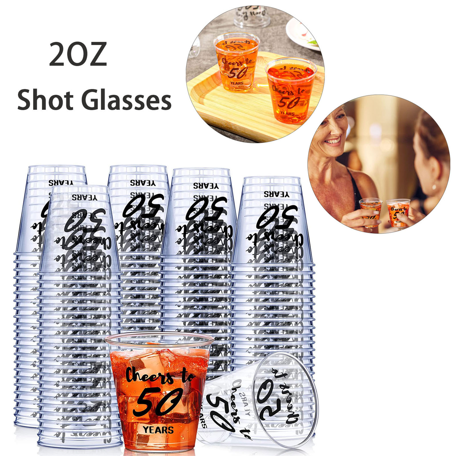 2 oz Disposable Shot Glass Cup 2