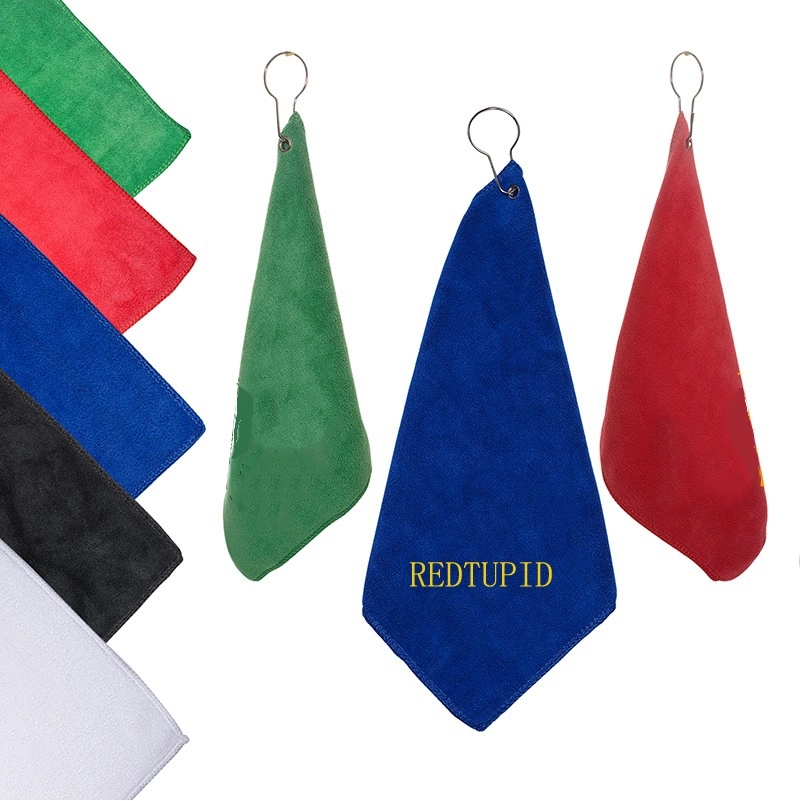 Microfiber Golf Towel with Grommet & Hook 7