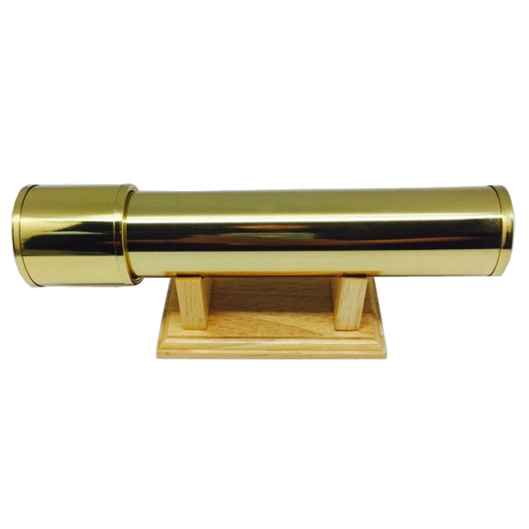 GOLD KALEIDOSCOPE WITH WOOD STAND 2
