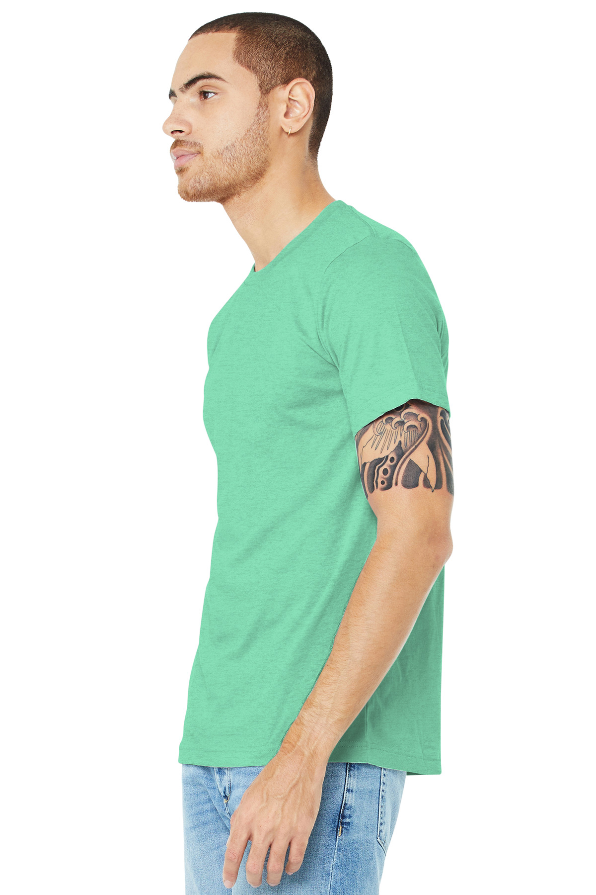 BELLA+CANVAS® Unisex Heather CVC Short Sleeve Tee 120