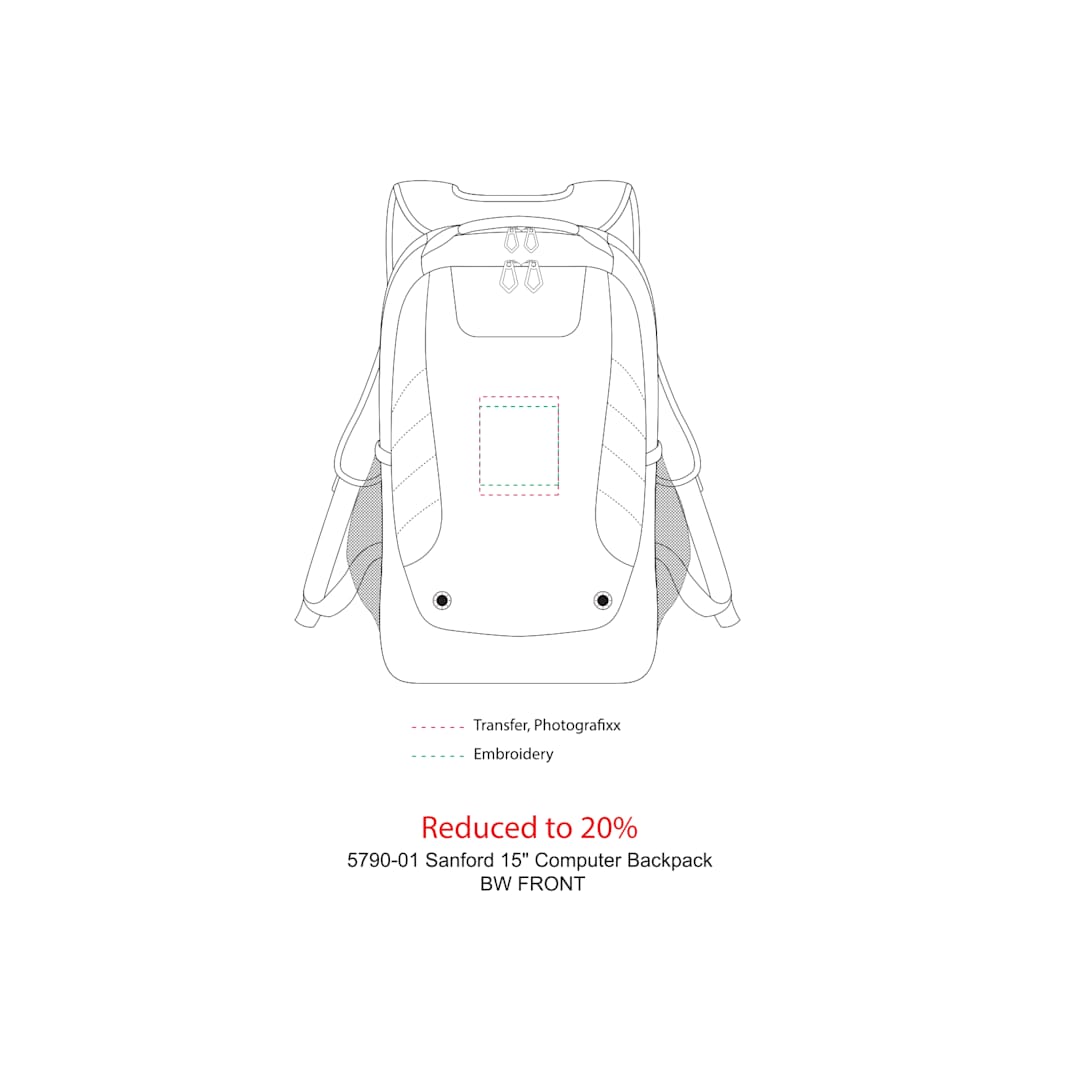 Sanford 15" Computer Backpack 45