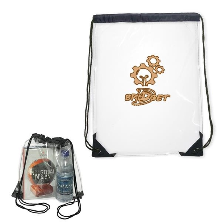 Clear PVC Drawstring Backpack 1