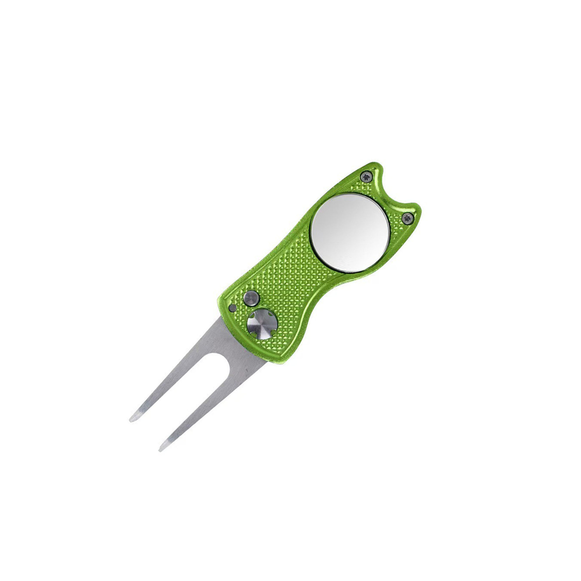 Foldable Stainless Steel Divot Fixer With Magnetic Marker 2.76" 1