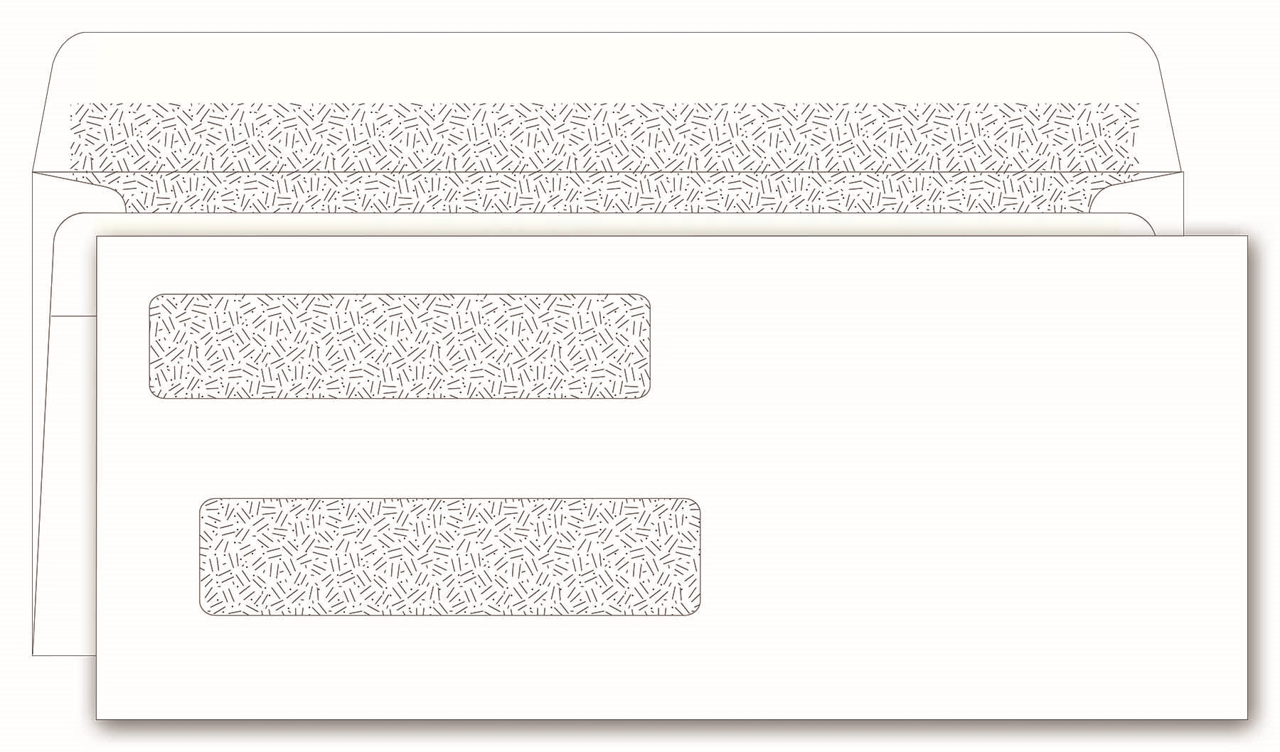 Envelopes, Double Window Self Seal for Cheques 1