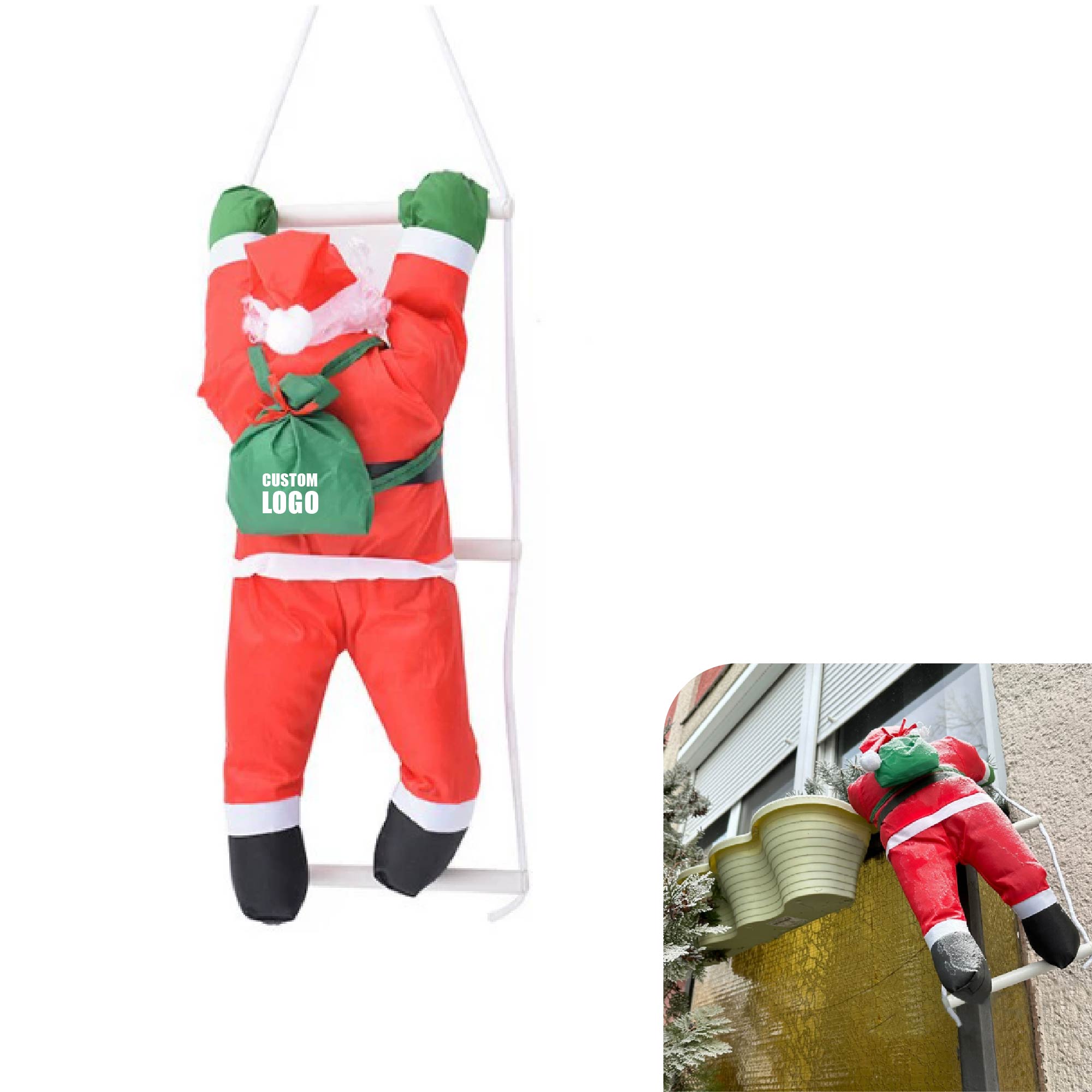 MOQ 10 pcs Christmas Santa Doll Ornament 2