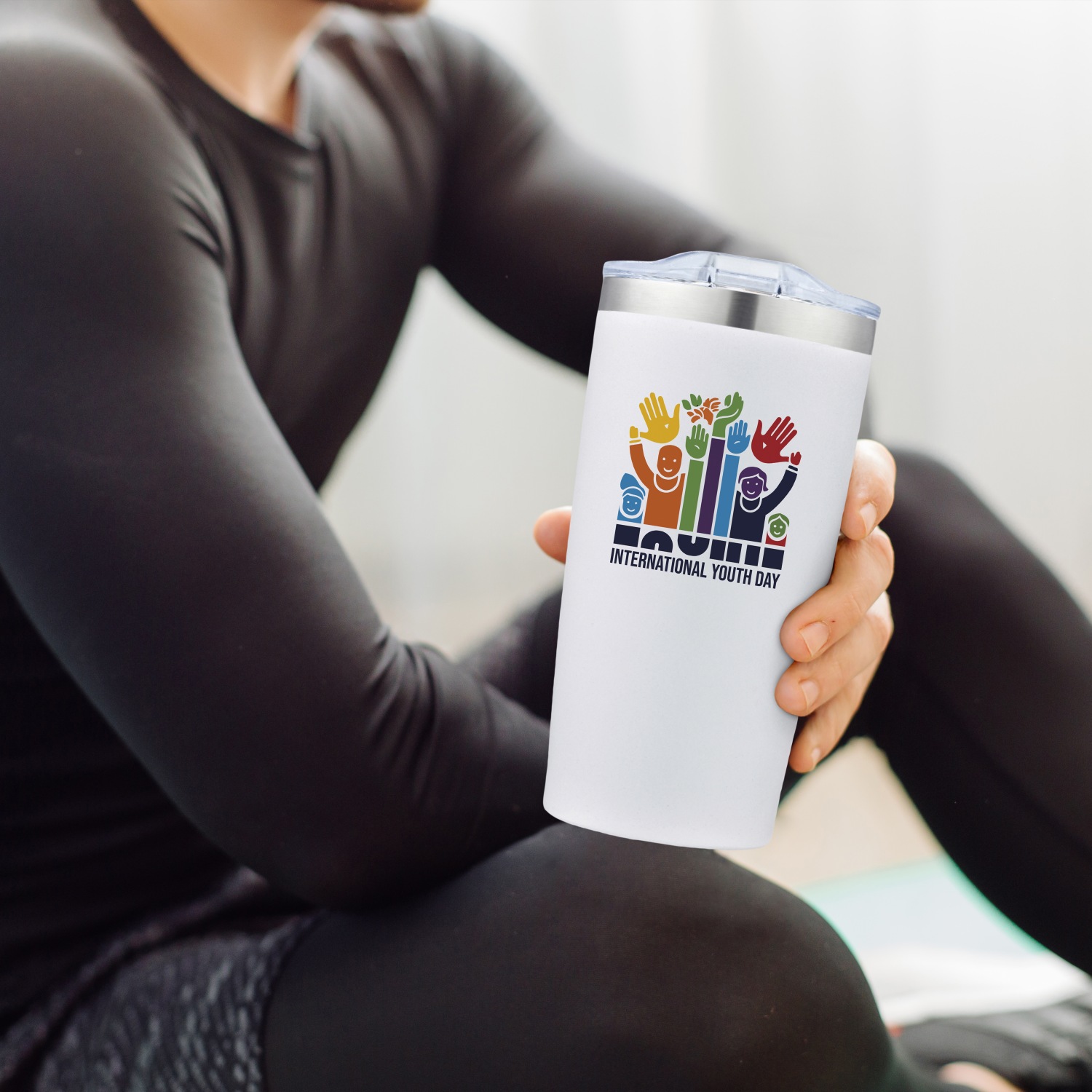 Frosted Sip-N-Go 20 oz Stainless Steel Tumbler 11