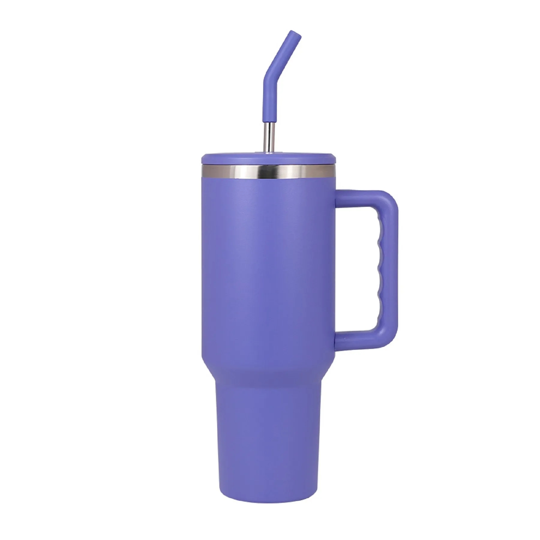 40 Oz. Double Wall Vacuum Tumbler with Handle & Straw 7