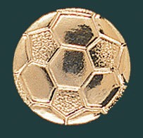 Soccer Metal Chenille Letter Insignia Pin 2