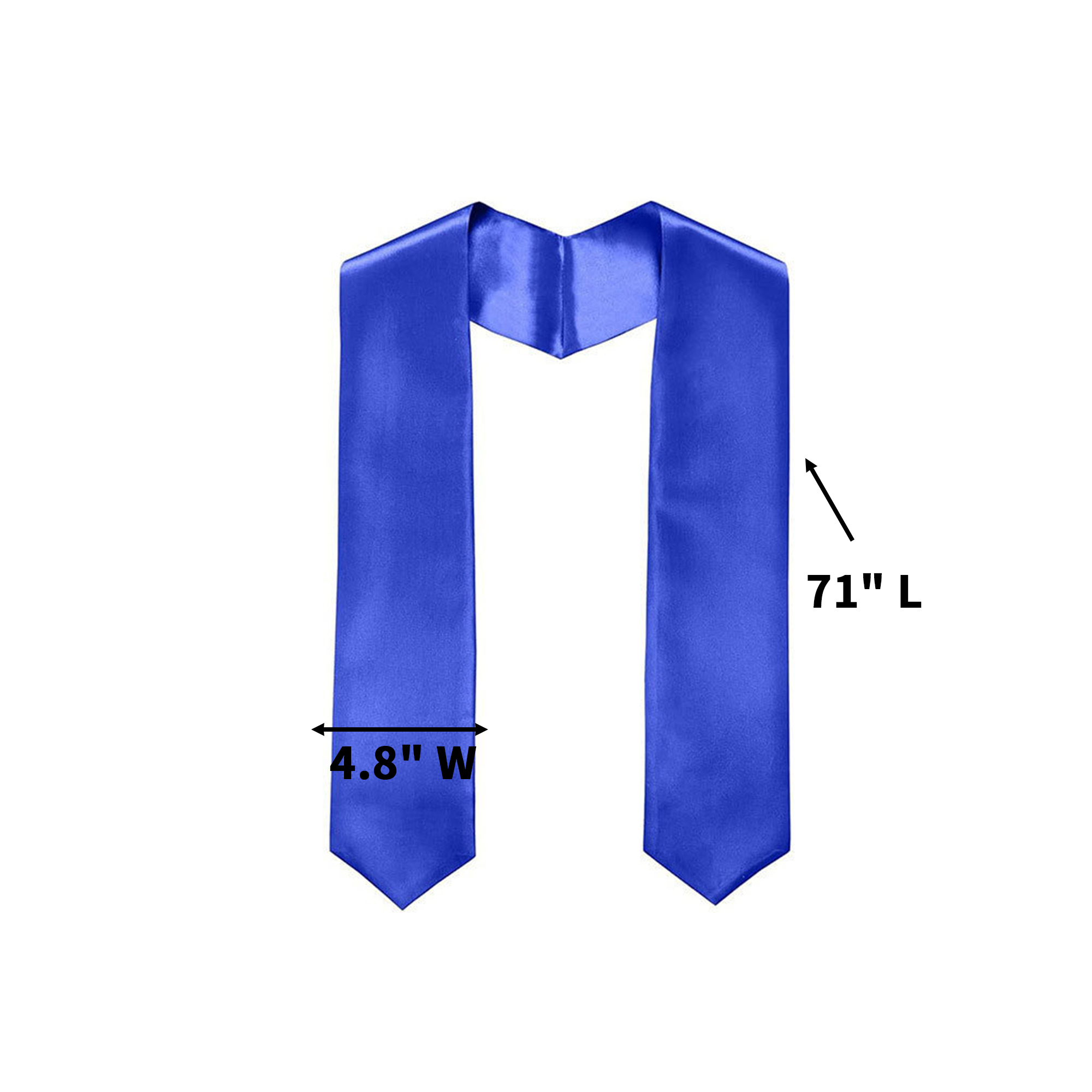 Graduation Stole 71" Washable Polyester 12
