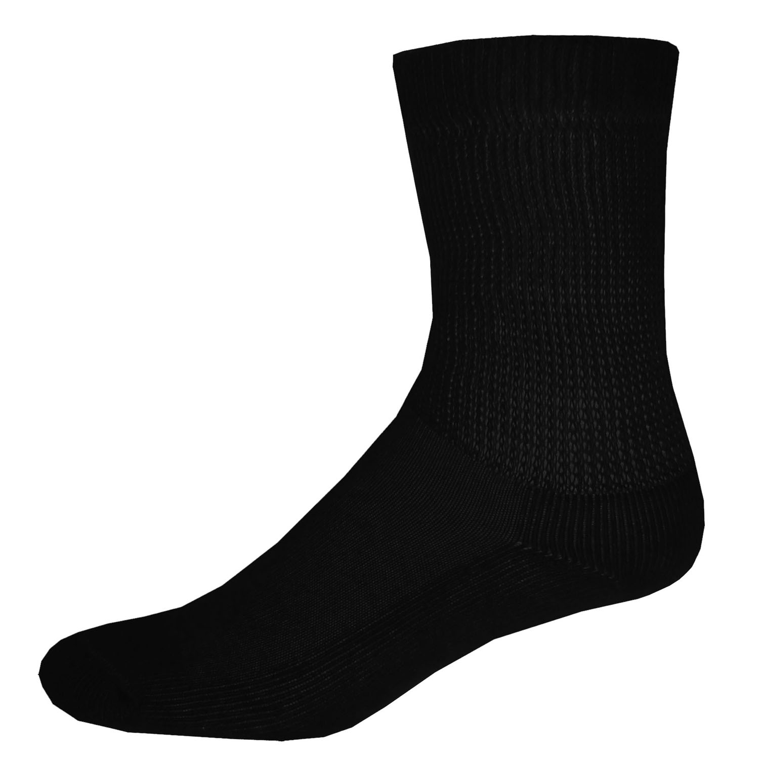 Non Binding Cotton Blend Athletic Crew Socks with Oversized DTF 3
