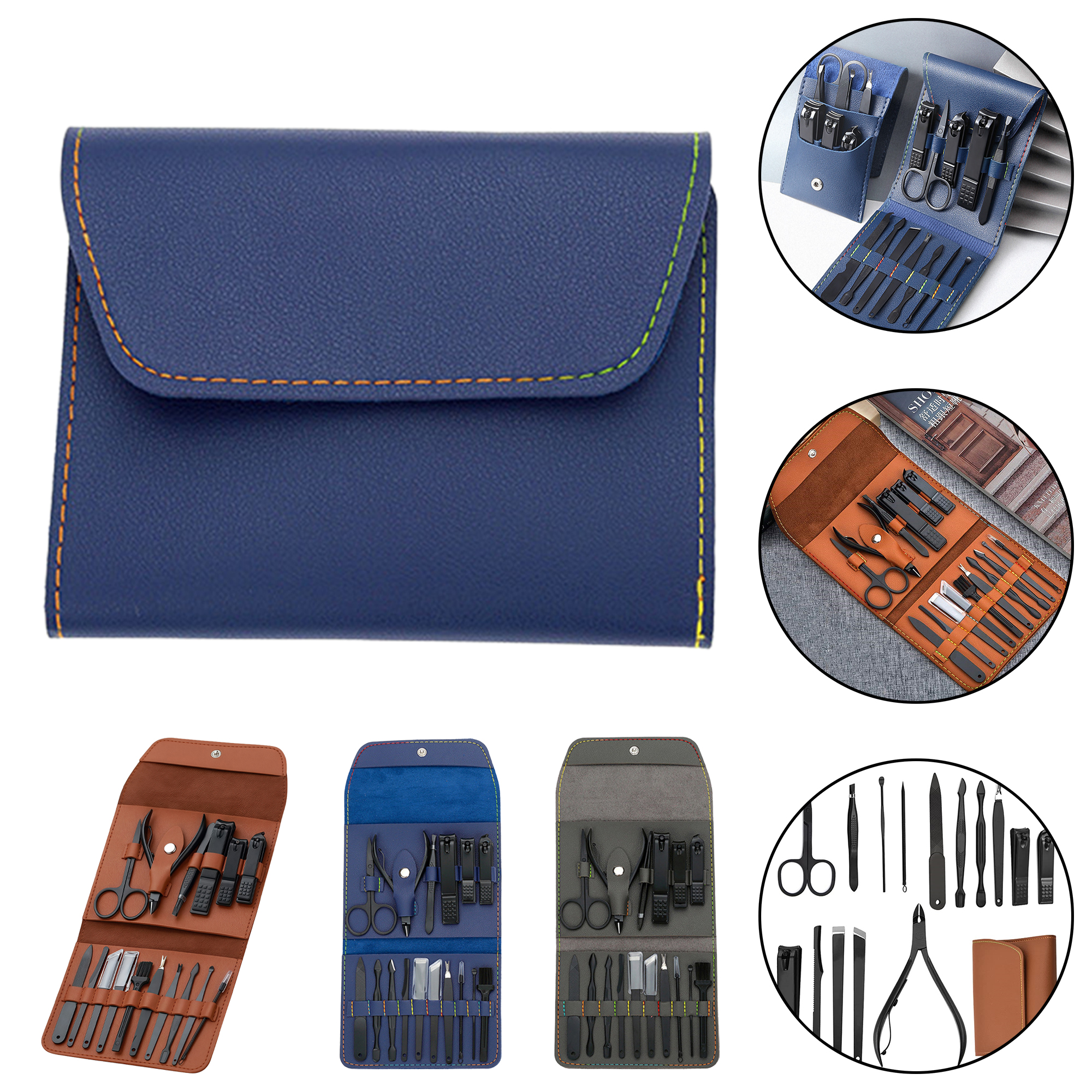 16-Piece Stainless Steel Nail Clipper Set 2