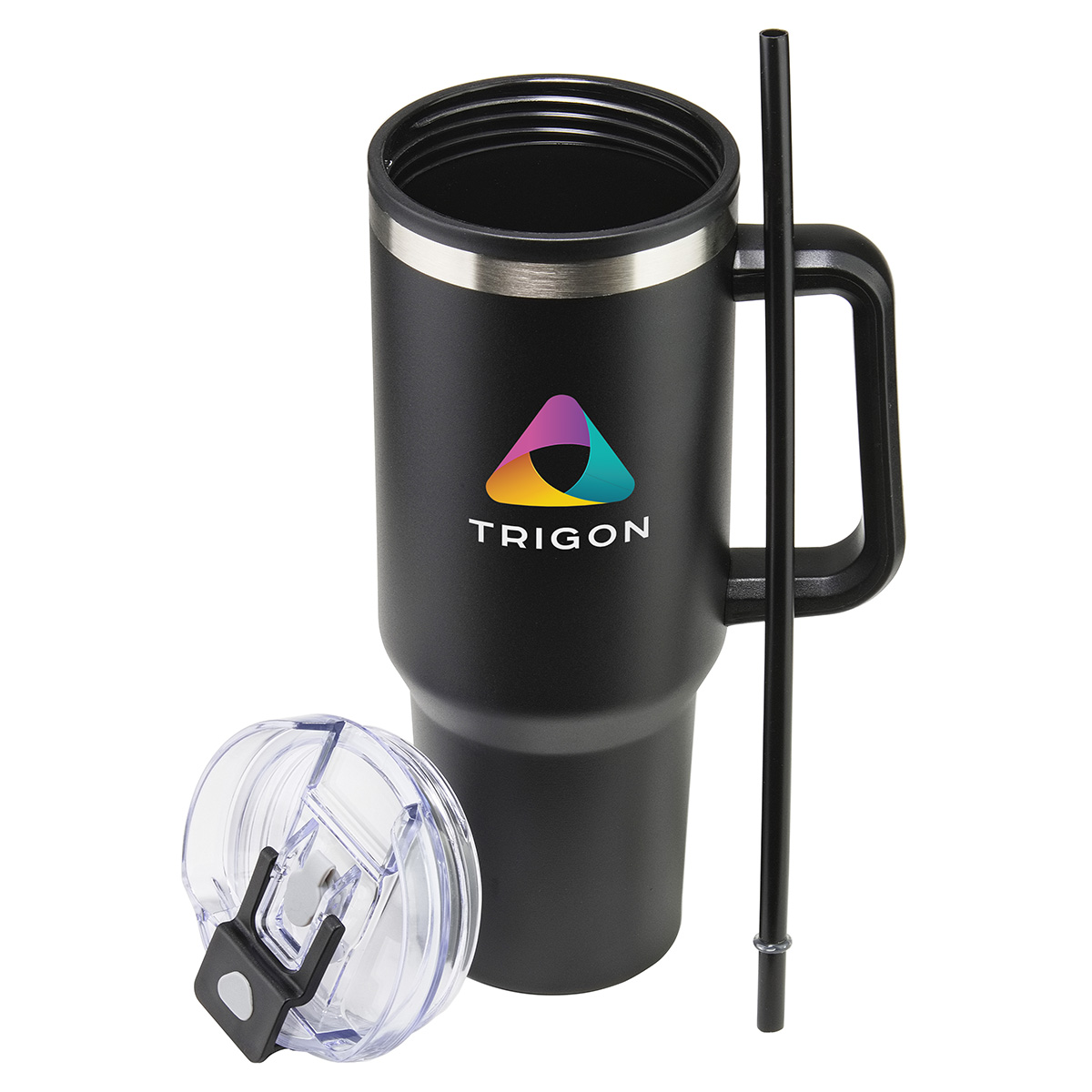 Ohana 40 oz Stainless Steel/Polypropylene Mug with Color-Matching Handle 21