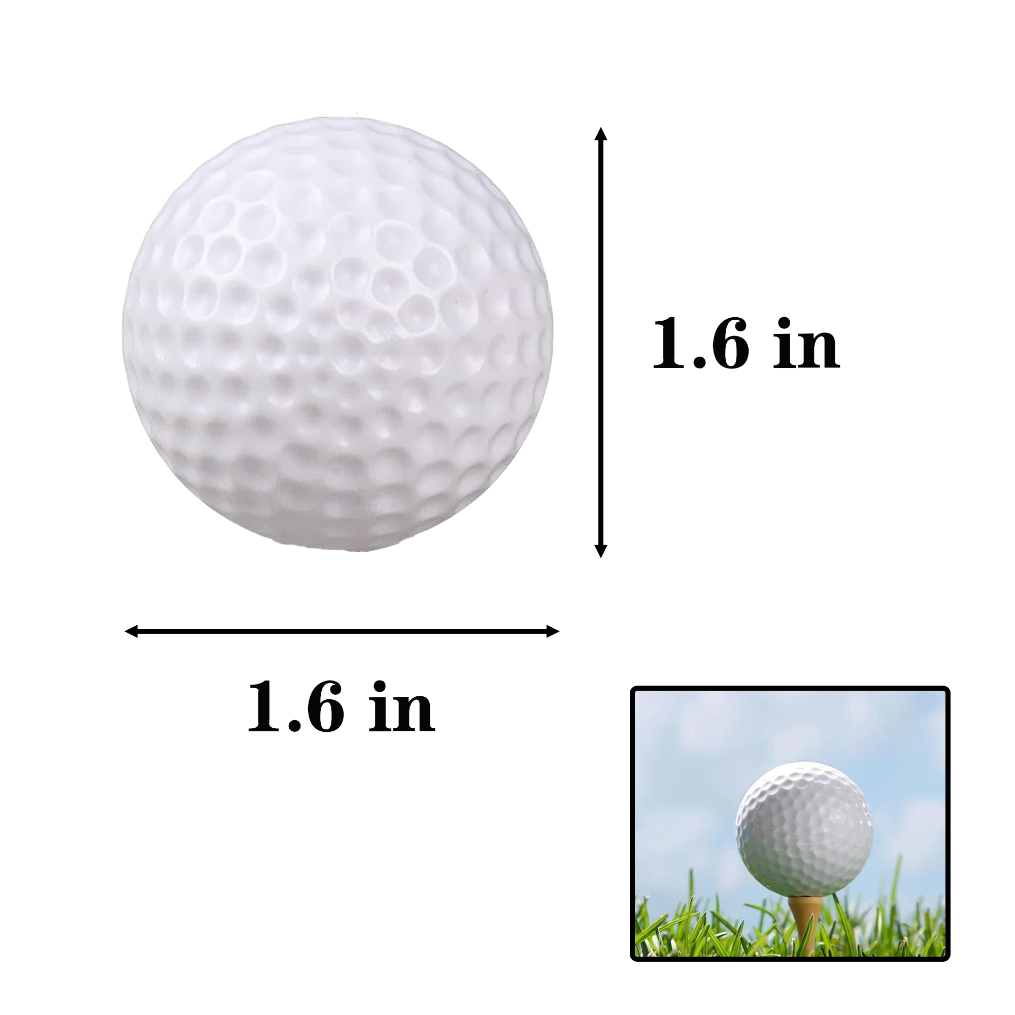 Double Layer Durable Golf Training Ball 2