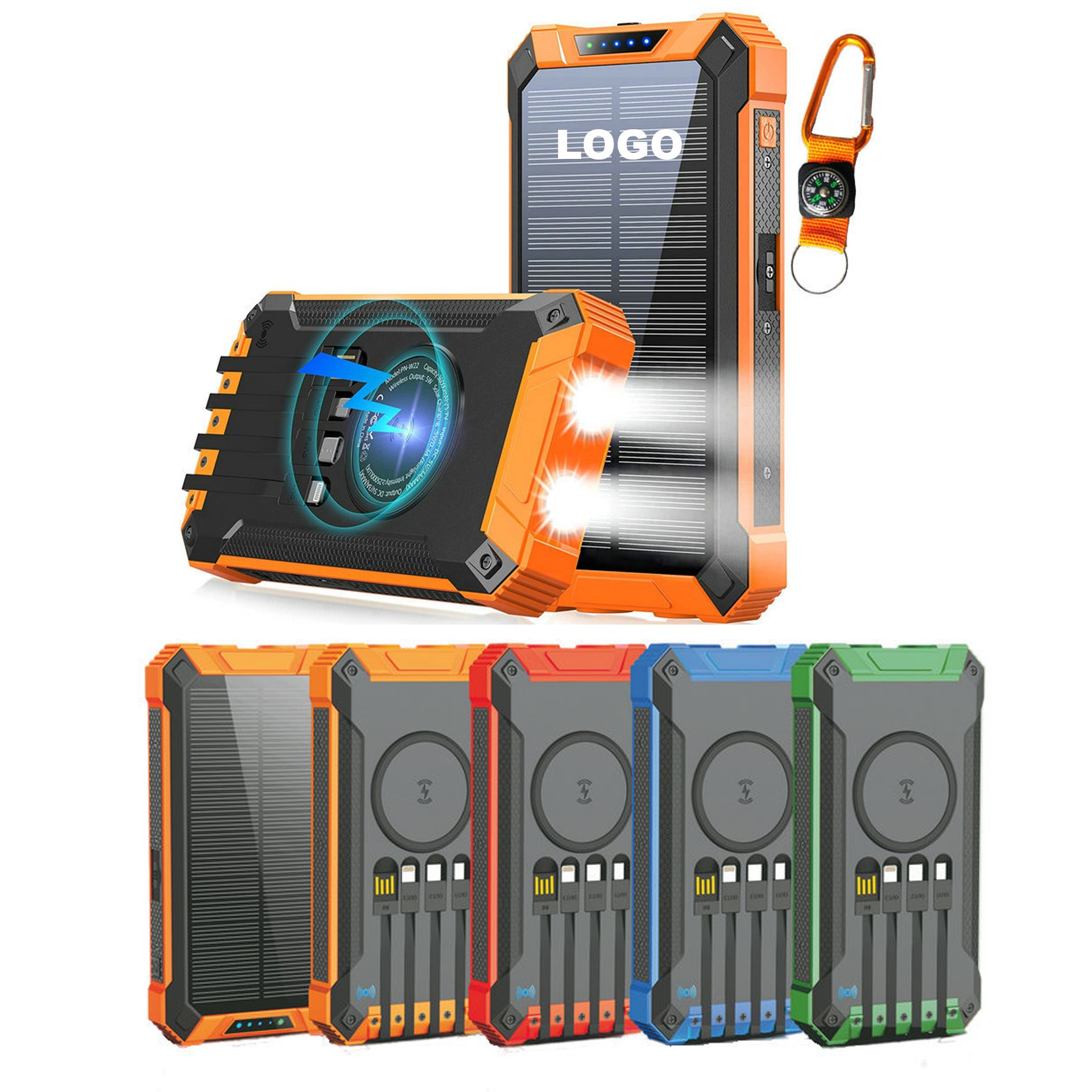 20,000mAh Fast Phone Charger Solar Power Bank