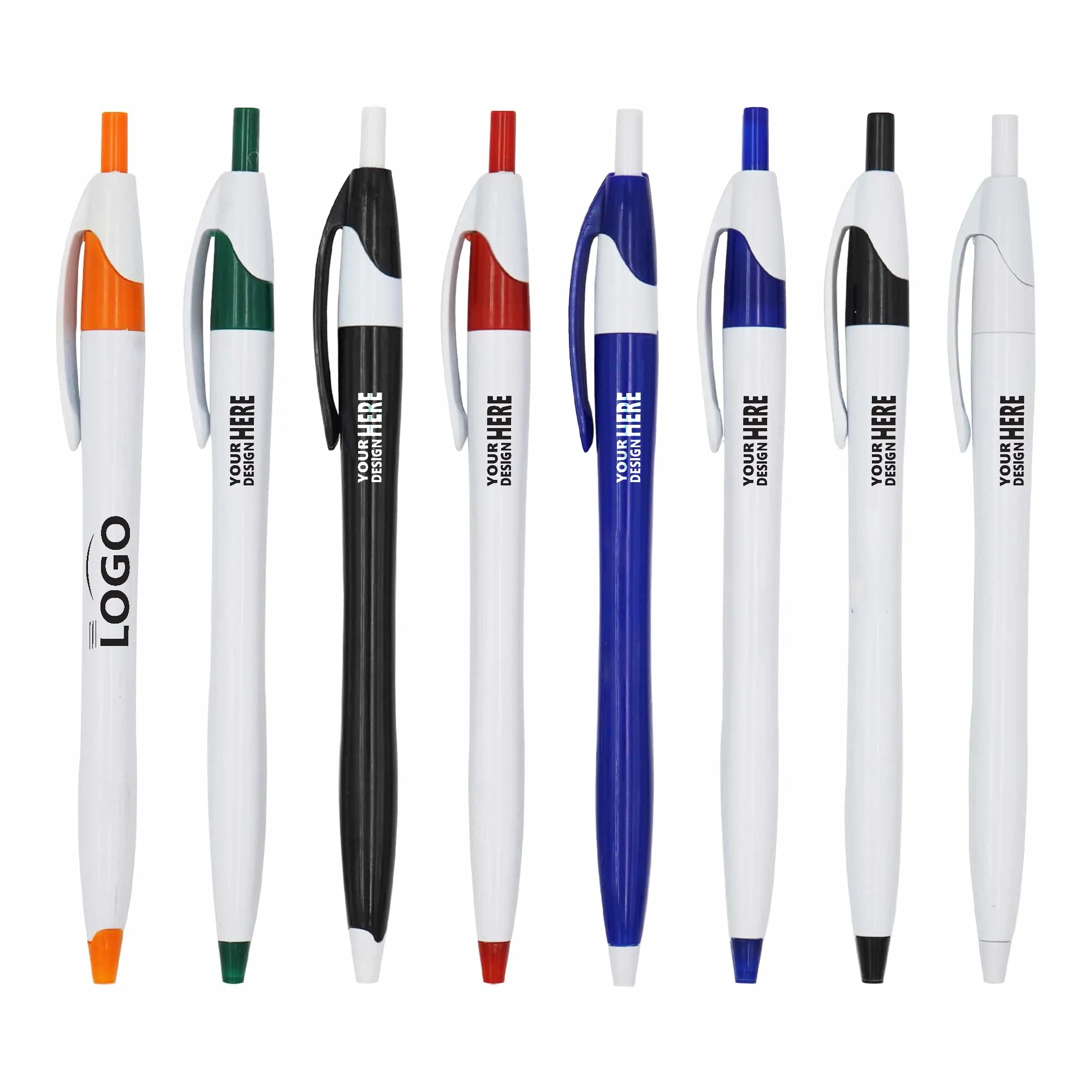 Retractable Plastic Ballpoint Pen