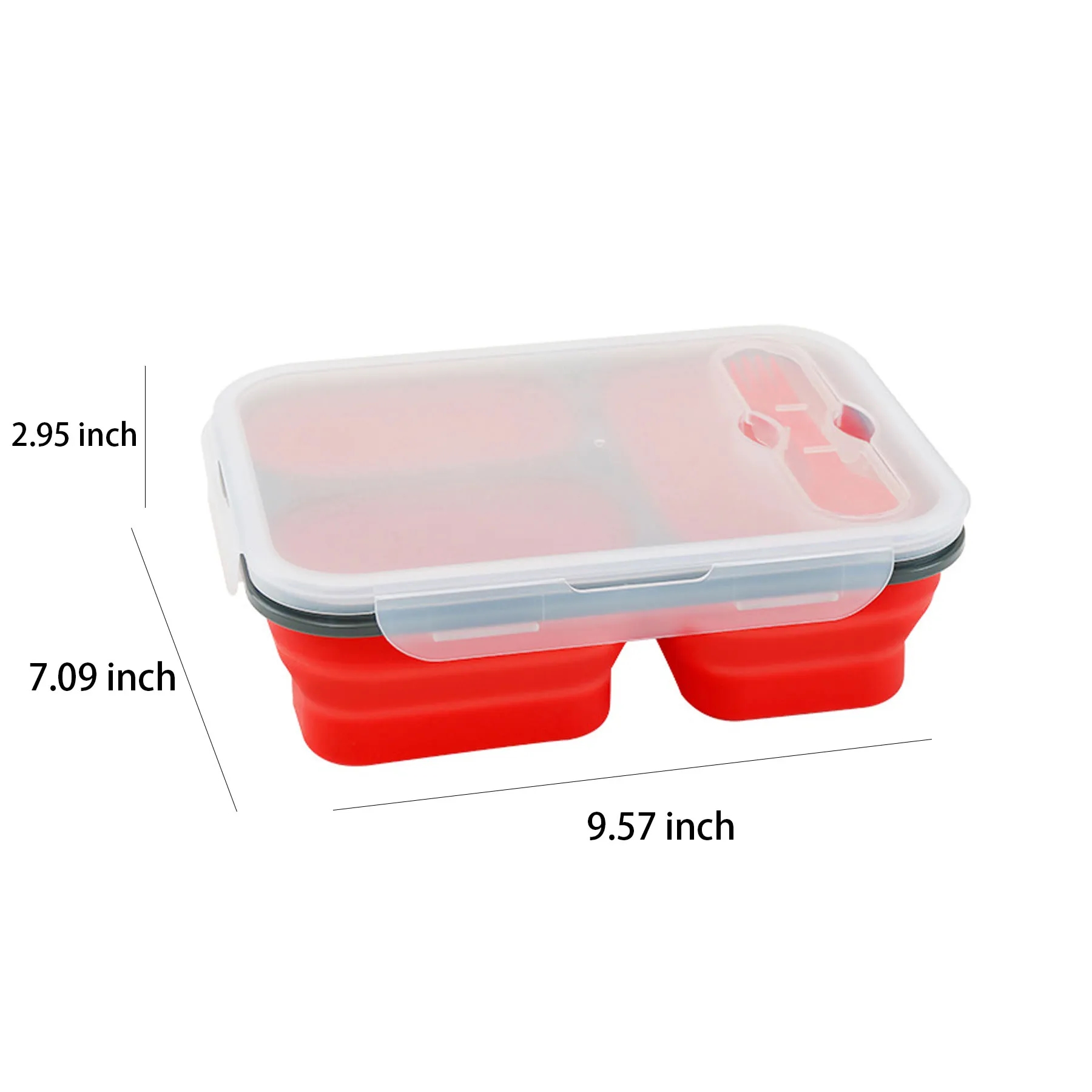 Portable Silicone Foldable Food Container 7