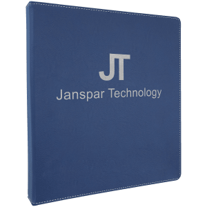 10 1/2" X 11 1/2" Laserable Leatherette 3 Ring Binder With 1" Slant D Rings 6