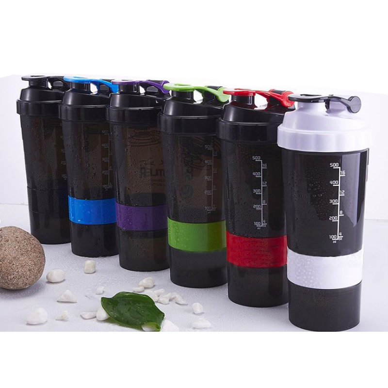 16.9oz Customized logo sports plastic shaker bottle, shaker cup