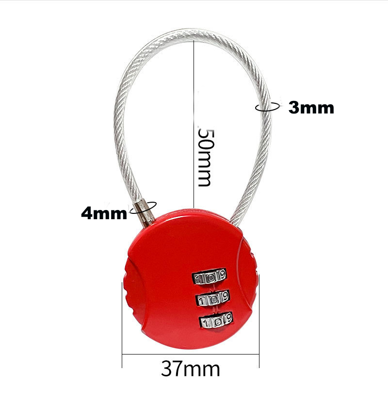 Combination Lock 3 Digit Gym Lock 4