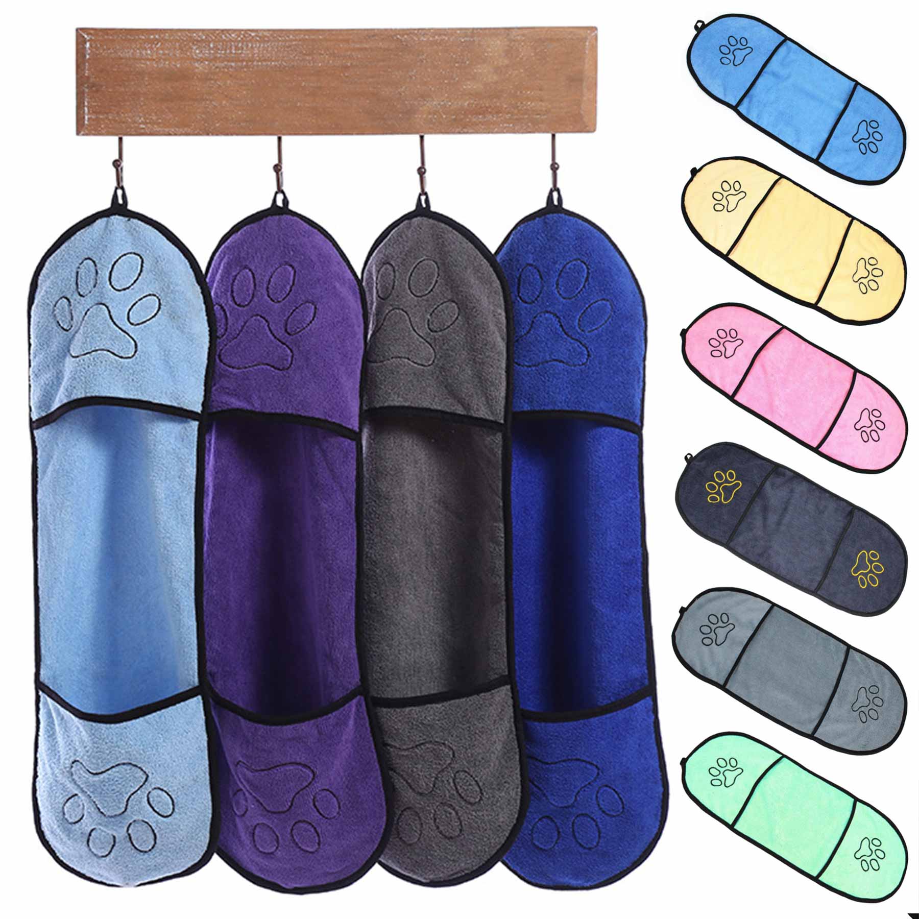 Quick Dry Gloves Towels with Pockets 2