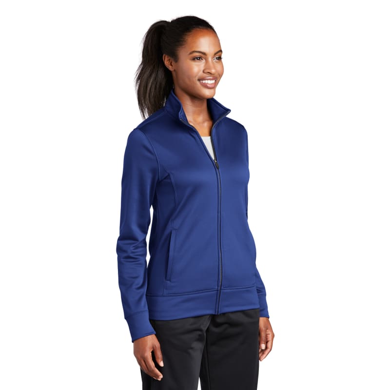 Sport-Tek Women's Sport-Wick Fleece Full-Zip Jacket. 13